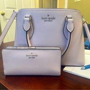 Kate spade purse set lavender color